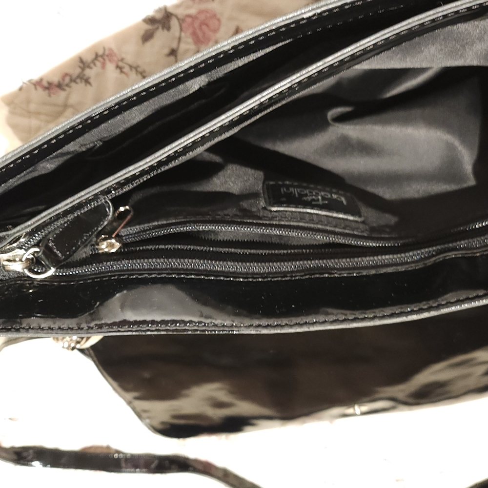 Braccialini Designer Grey Bag Applique Noir Woman City Detective. Prelov… - Picture 9 of 14